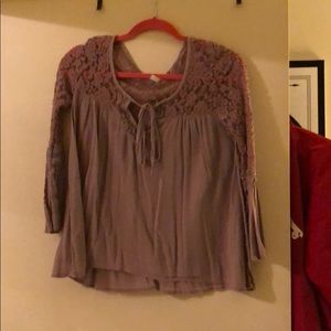 Purple Lace Blouse